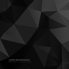 Fototapeta premium low poly dark black background