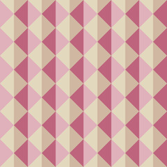 Fototapeta premium Seamless pattern of triangles with different shades of pink