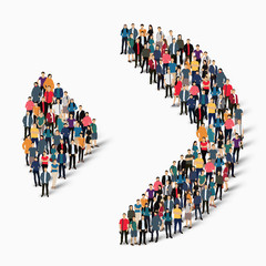 abstract business symbol people