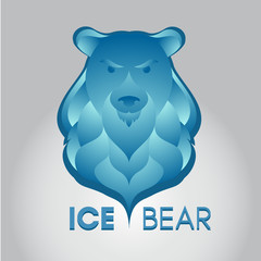 Gradient ice angry bear