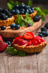 Fresh homemade berrie tarts