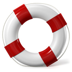 3d Rettungsring bei Seenot.