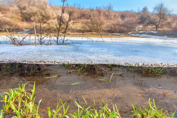 under the melting ice
