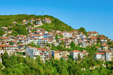 Fototapeta premium City District on a Hillside
