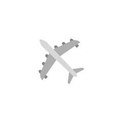 Obraz premium flying plane icon, air plane, flat design