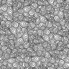 Seamless pattern with abstract design elements.