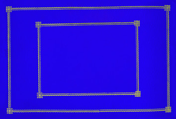 Blue leather cover