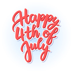 Vector happy independence day United States of America, 4th of J