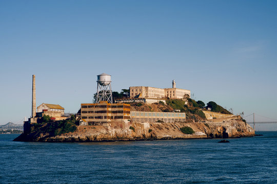 SAN FRANCISCO, CALOFORNIA, USA - SEPTEMBER 4, 2013: Alcatraz Island in San Francisco, USA.