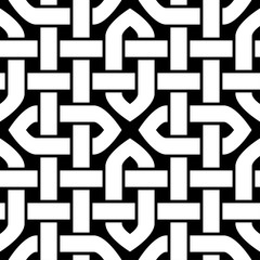 Celtic or Oriental knot seamless pattern. Vector illustration.