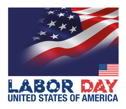 Labor Day - Usa Flag Background 