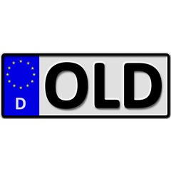 Nummernschild - Autokennzeichen für Oldenburg