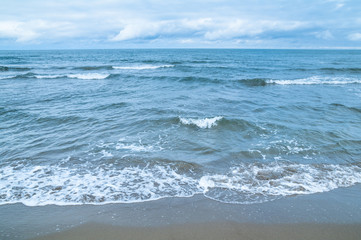 金沢市　内灘海水浴場　波打ち際