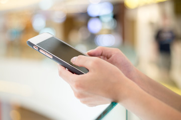 Woman use of smart phone