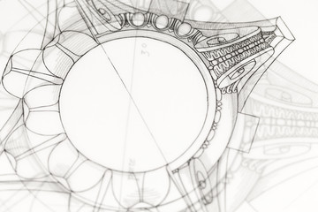 architectural drawing - detail column
