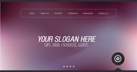 Minimal Website Home Page Design with Slider background