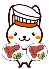 イタリア料理と動物シリーズ