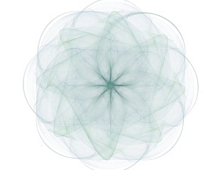 Lacy colorful clockwork pattern. Digital fractal art design. Abstract design of sacred symbols signs geometry.