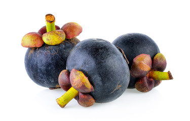 mangosteen on white background