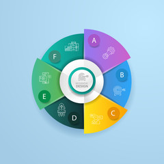 Vector elements for infographic. Template for diagram, graph, presentation and chart. Business illustration