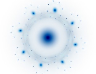 Geometry of Space series. Visually attractive backdrop made of conceptual grids curves and fractal elements suitable as element