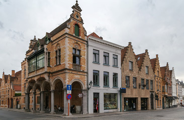 Fototapeta na wymiar street in Bruges, Belgium