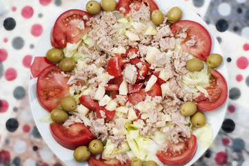 salad with vegetables
