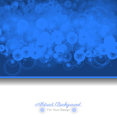 Abstract blue background with round shapes