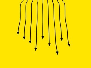 ilustration black arrow speed