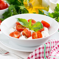 salad with mozzarella and cherry tomatoes
