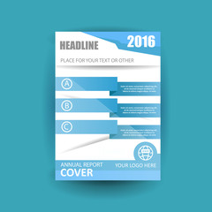 Vector design for Cover Annual Flyer Poster A4 size