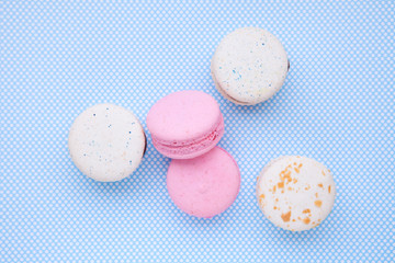 delicious French dessert macarons