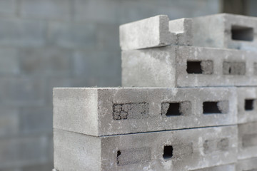 Masonry walls of the foam block.
