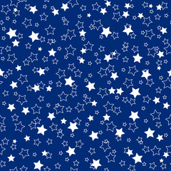 American stars seamless pattern