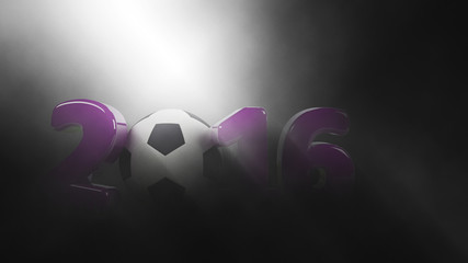 Beam of light shining down on 2016 date