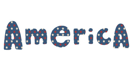 American patriotic lettering