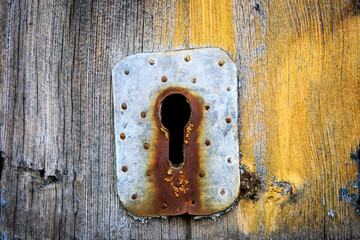 abstract old keyhole