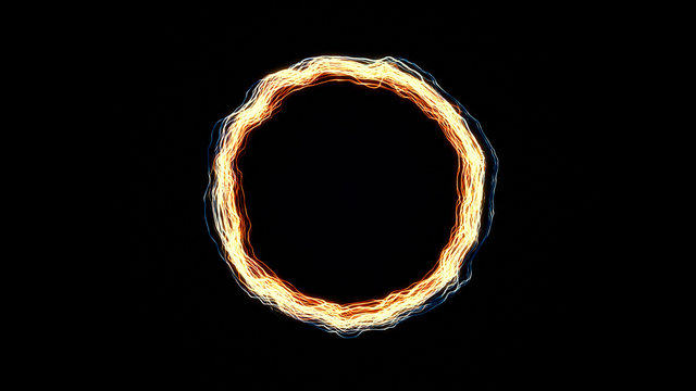 glowing particle ring