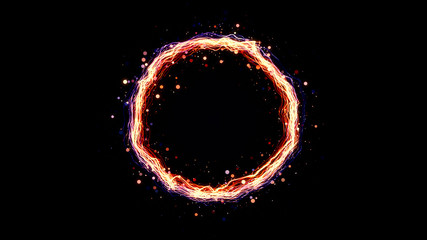 glowing particle ring © kerenby