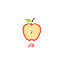 Apple icon.  Isolated Vector. Flat Vector