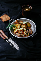 Potato with mushrooms 