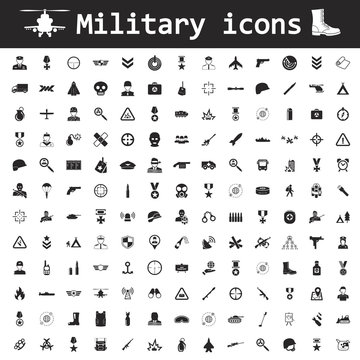 Military icon set icon