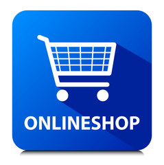 Onlineshop Button Blau