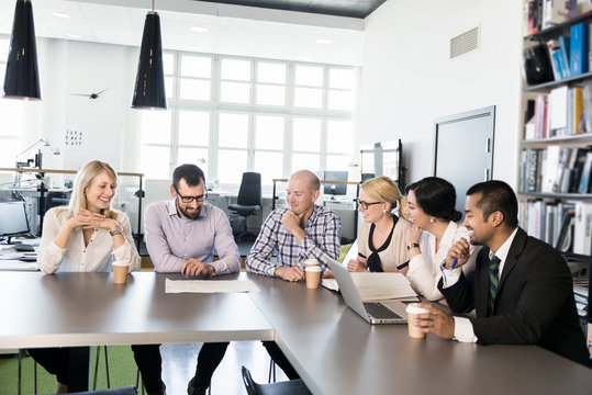 Business people at meeting