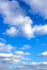 background sky with clouds stratosphere, summer, sun