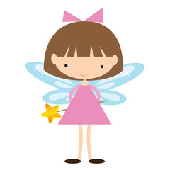 Cute garden fairy vector illustration

