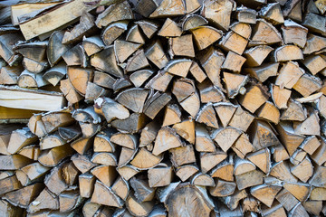 pile of firewood background