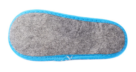 Single house slipper isolated over white background