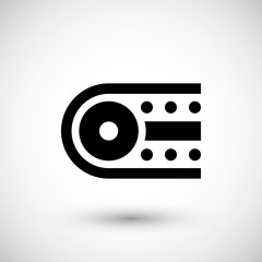 Industrial conveyor icon