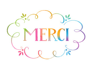 Carte "MERCI" © HowLettery Studio